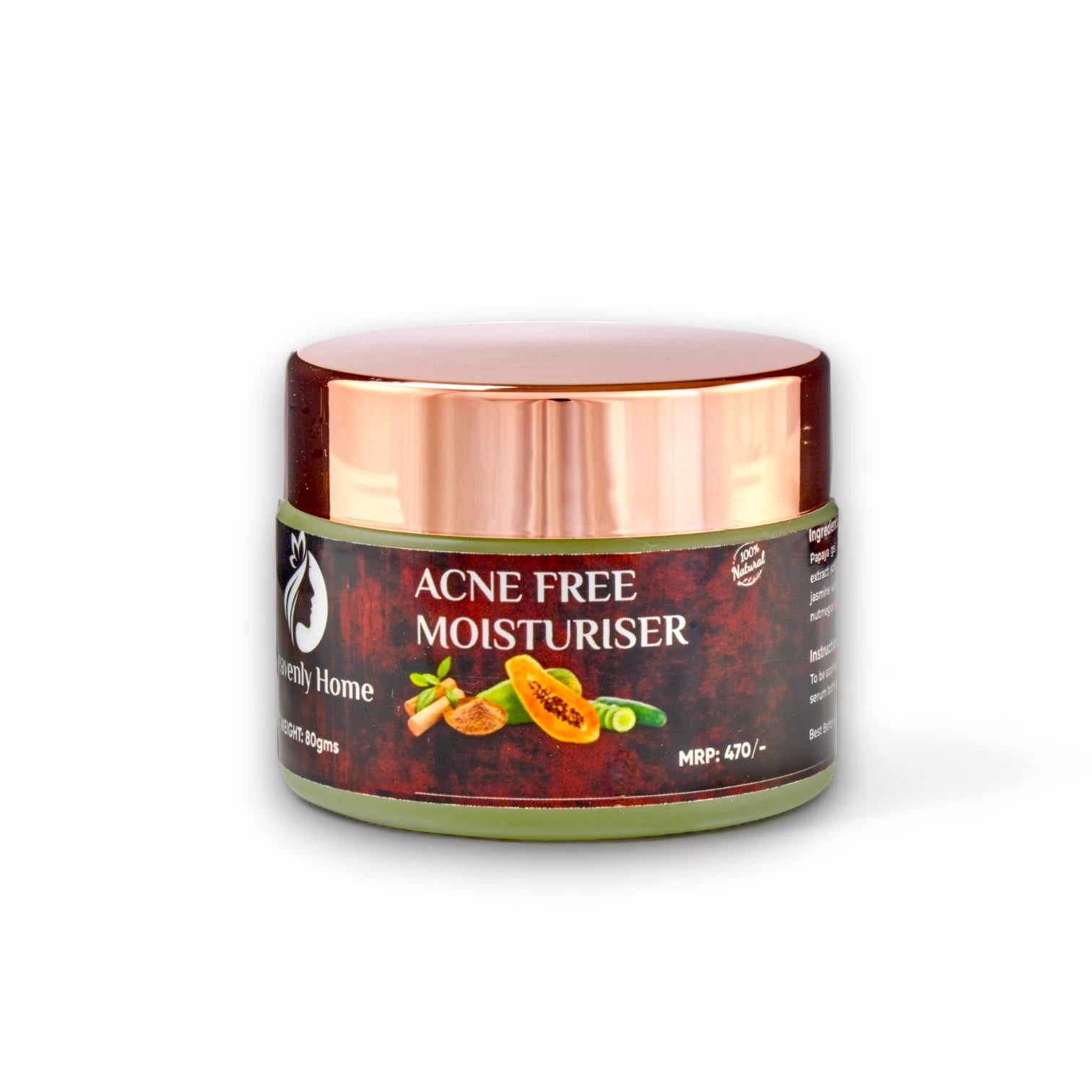 Acne free moisturiser