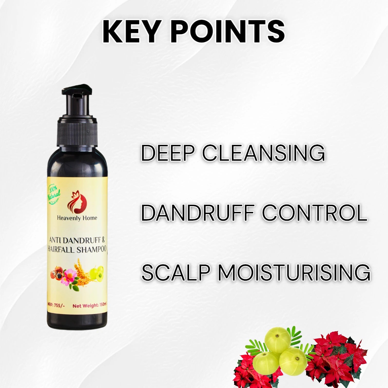 Antidandruff & Hair Fall Shampoo - Pack of 3