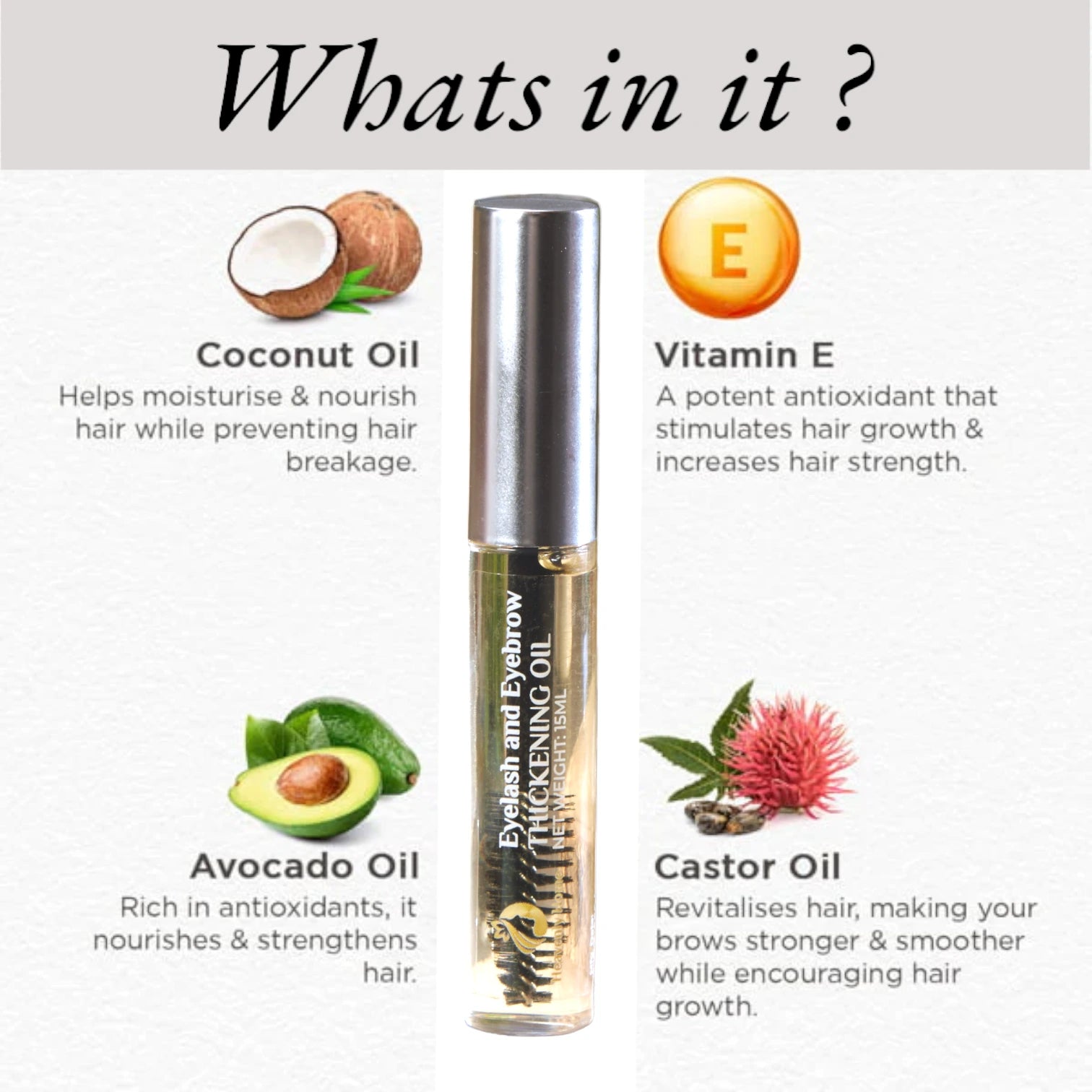 Eye Lash & Eyebrow Thickening Oil