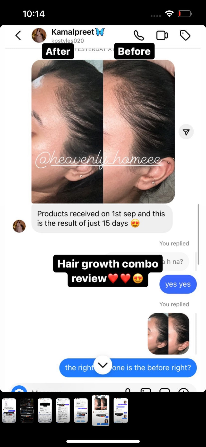 Customer testimonial