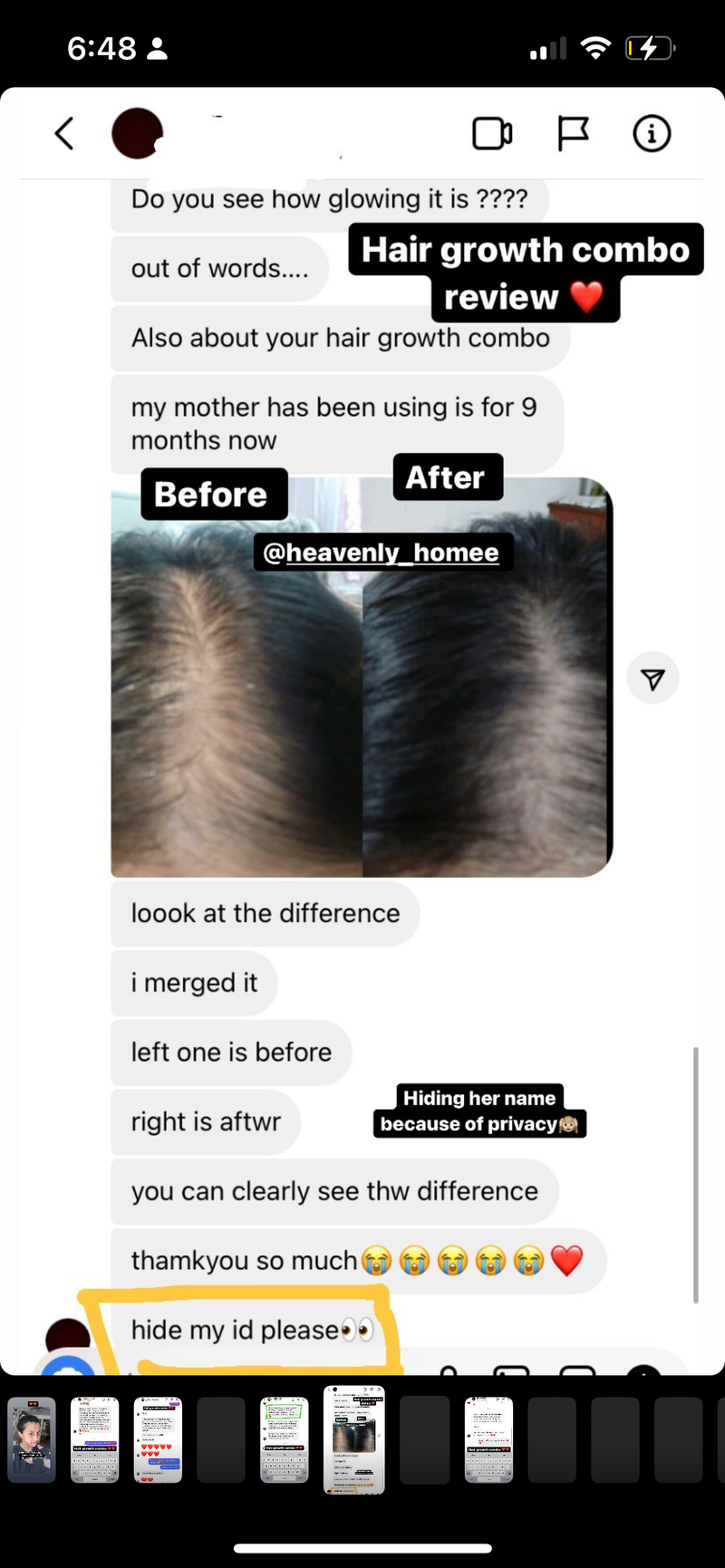 Customer testimonial