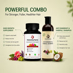 90-Day Hair Growth Bundle – Supplements + Shampoo + Free Hair Oil